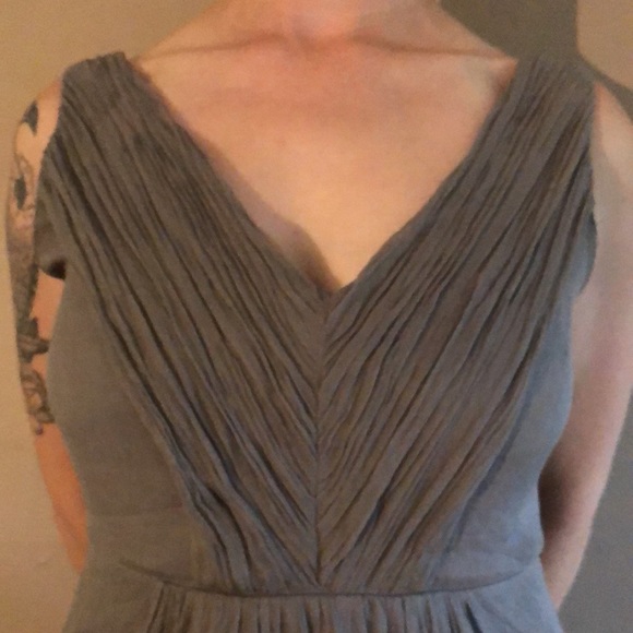 J Crew Outlet Gray Formal Dress size 10 - Picture 5 of 8